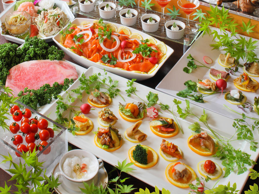Hotel Asaya Nikko Esterno foto A selection of canapés